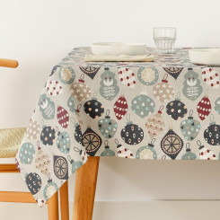 Stain-resistant resin-covered tablecloth Mauré Merry Christmas 100 x 140 cm