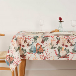 Stain-resistant resin-covered tablecloth Mauré Christmas 140 x 140 cm