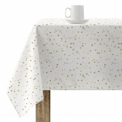 Stain-resistant resin-coated tablecloth Mauré Stars Gold 250 x 140 cm