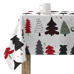 Stain-resistant resin-coated tablecloth Mauré Merry Christmas 250 x 180 cm