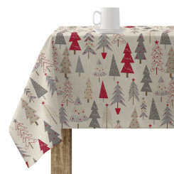 Stain-resistant resin-covered tablecloth Mauré Merry Christmas 200 x 180 cm