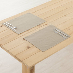 Tablecloth Mauré 45 x 35 cm Brownish gray 2 Units