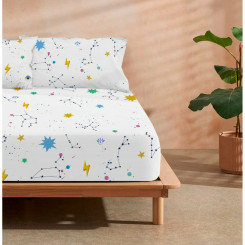 Elastic bed sheet Ripshop Cosmos Multicolor 105 x 200 cm