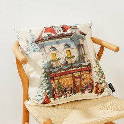 Cushion cover Muaré Christmas City 50 x 50 cm