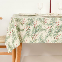 Stain-resistant tablecloth Muaré Merry Christmas 100 x 155 cm