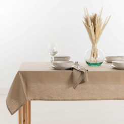 Tablecloth Moiré 140 x 150 cm Brownish gray