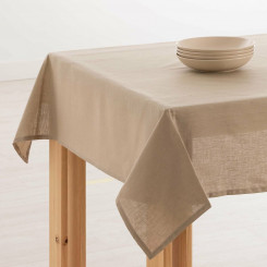 Tablecloth Moiré 400 x 150 cm Brownish gray