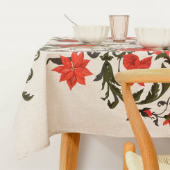 Stain-resistant resin-coated tablecloth Muaré Christmas Symmetric 200 x 140 cm
