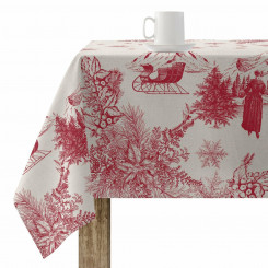 Stain-resistant resin-coated tablecloth Muaré Christmas Toile 100 x 140 cm