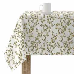 Stain-resistant resin-coated tablecloth Muaré Tree Gold 100 x 140 cm