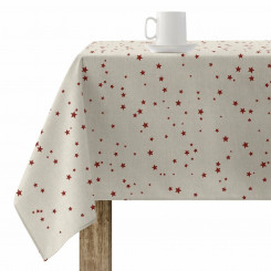 Stain-resistant resin-coated tablecloth Muaré Merry Christmas 100 x 180 cm