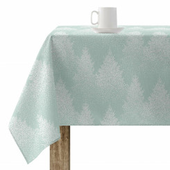 Stain-resistant resin-coated tablecloth Muaré Merry Christmas 300 x 140 cm