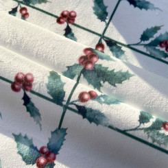 Tablecloth Muaré terciopelo White Christmas 1 Multicolor 50 x 145 cm Christmas