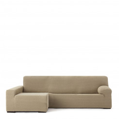 Cover with long armrests for the left-hand deck chair Eysa JAZ Beige 180 x 120 x 360 cm
