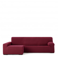 Cover with long armrests for the left-hand deck chair Eysa JAZ Burgundy 180 x 120 x 360 cm
