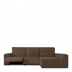 Cover with long armrests for the right-hand deck chair Eysa JAZ Brown 180 x 120 x 360 cm