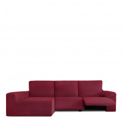 Cover with long armrests for the left-hand deck chair Eysa JAZ Burgundy 180 x 120 x 360 cm