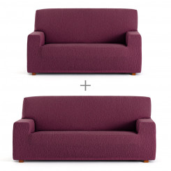 Set of sofa covers Eysa TROYA Burgundy 70 x 110 x 210 cm 2 Pieces, parts