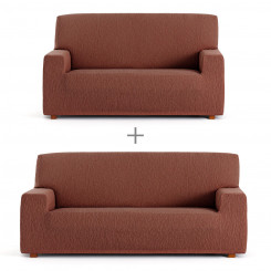 Set of sofa covers Eysa TROYA Orange 70 x 110 x 210 cm 2 Pieces, parts
