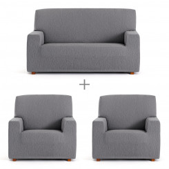 Set of sofa covers Eysa TROYA Gray 70 x 110 x 210 cm 3 Pieces, parts