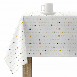 Stain-resistant tablecloth Belum 200 x 140 cm White Spotted