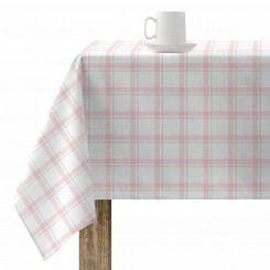 Stain-resistant tablecloth Belum 200 x 140 cm Pink Kwadraty
