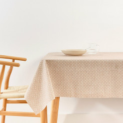 Stain-resistant tablecloth Belum Plumeti White 100 x 80 cm