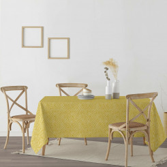 Stain-resistant resin-coated tablecloth Belum Alejandria Mustard 140 x 140 cm