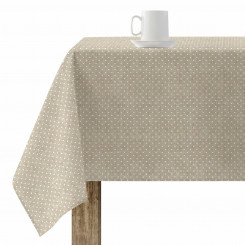Stain-resistant resin-coated tablecloth Belum Plumeti White 140 x 140 cm