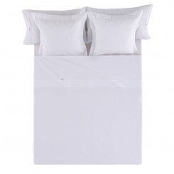 Straight bed sheet Alexandra House Living White 220 x 280 cm
