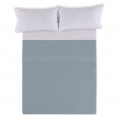Straight bed sheet Alexandra House Living Steel Steel gray 240 x 275 cm