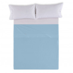 Straight bed sheet Alexandra House Living Blue Celeste 190 x 275 cm