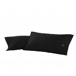 Pillowcase Alexandra House Living Black 45 x 95 cm (2 Units)