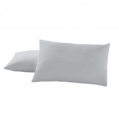 Pillow case Alexandra House Living Pearl gray 50 x 80 cm (2 Units)
