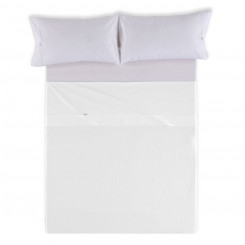 Straight bed sheet Alexandra House Living White 190 x 275 cm