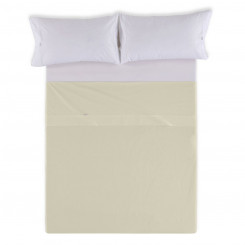 Straight bed sheet Alexandra House Living Beige 190 x 275 cm
