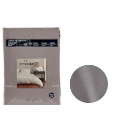 Комплект постельного белья Темно-серый Кровать 150 см 3 шт., детали