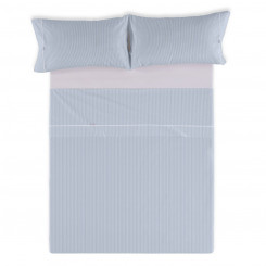 Комплект постельного белья Alexandra House Living Greta Blue Кровать 200 см 4 шт., детали