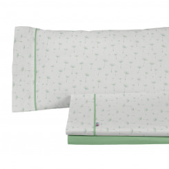 Комплект постельного белья Alexandra House Living Leon Green Кровать 200 см 4 шт., детали