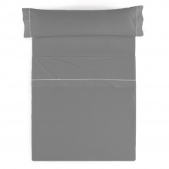 Комплект постельного белья Alexandra House Living Темно-серый Кровать 150 см 3 шт., детали