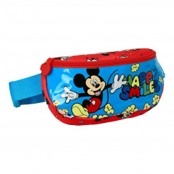 Belt Pouch Mickey Mouse Clubhouse Happy smiles Red Blue (23 x 14 x 9 cm)