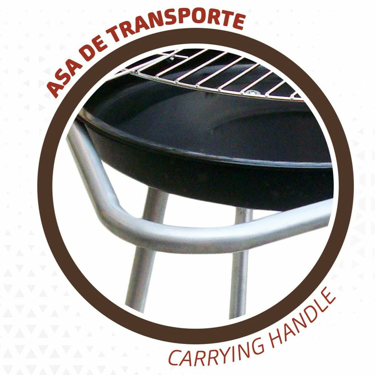 Coal Barbecue with Wheels Aktive 51 x 51 x 82 cm Black
