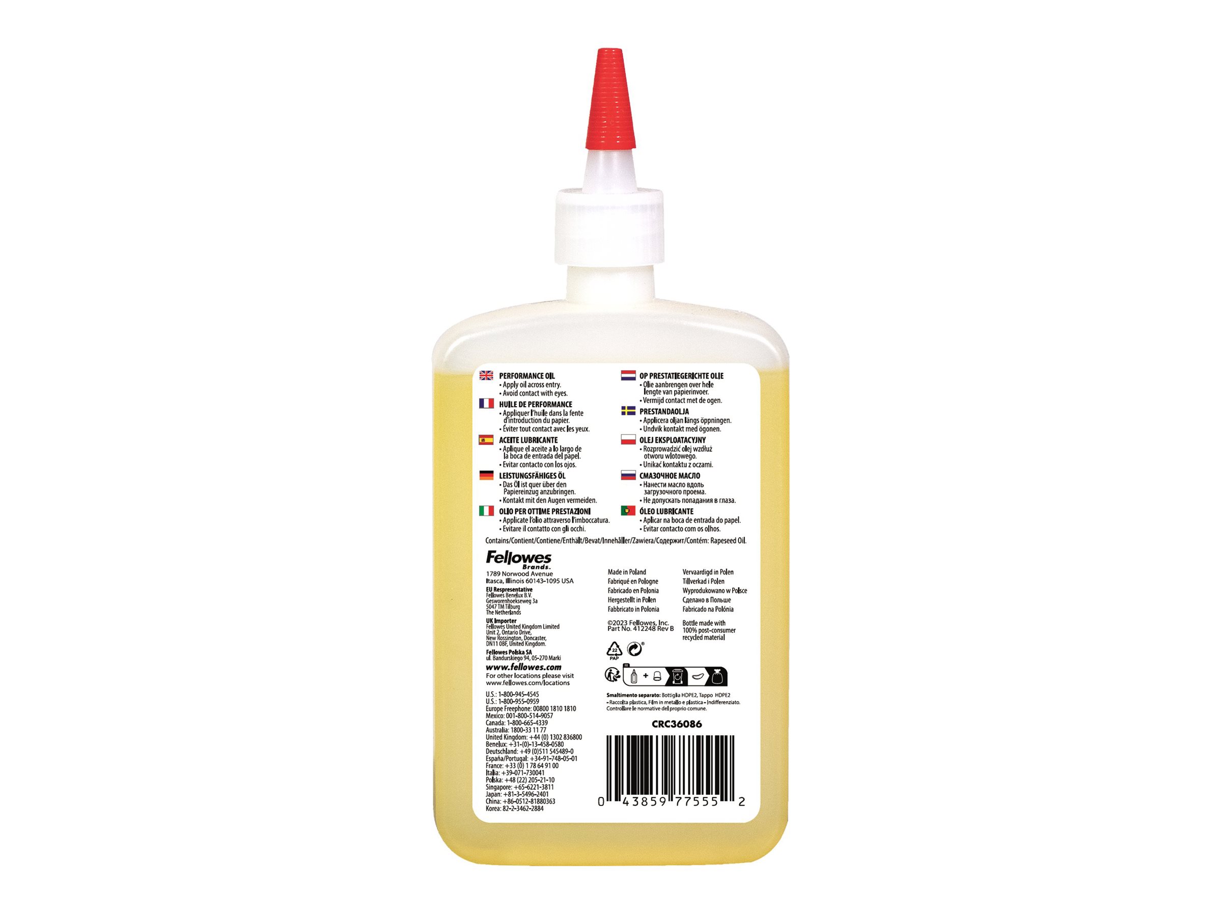 Shredder Acc Oil / 355Ml 3608601 Fellowes