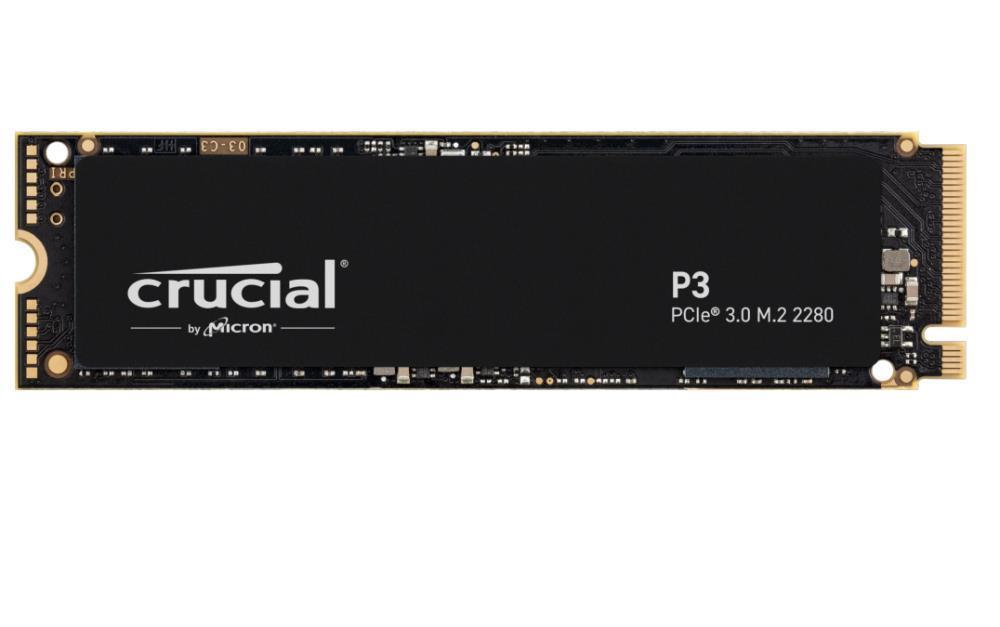 SSD CRUCIAL P3 4TB M.2 PCIE NVMe 3D NAND Write speed 3000 MBytes/sec Read speed 3500 MBytes/sec TBW 800 TB CT4000P3SSD8