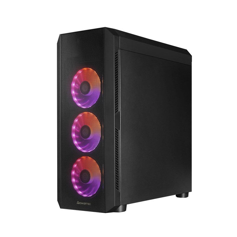 Case CHIEFTEC MidiTower Not included ATX MicroATX MiniITX Colour Black GL-04B-OP