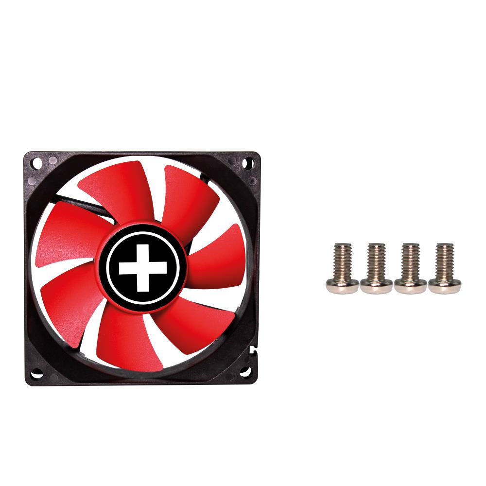 Case Fan 80Mm Redwing 3Pin+4P / 12V Xf037 Xilence