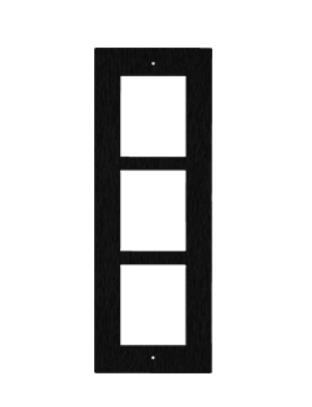 Entry Panel 3Mod. Flush Frame / Black /  Ip Verso 9155013B 2N
