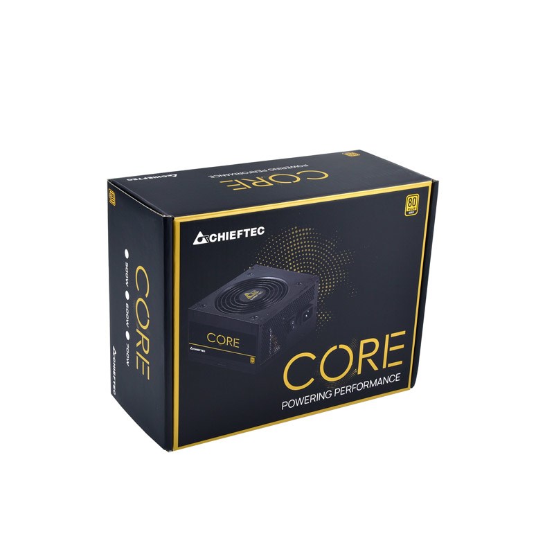 Power Supply CHIEFTEC 600 Watts Efficiency 80 PLUS GOLD PFC Active BBS-600S