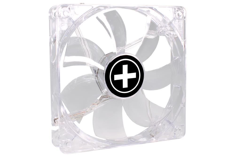 Case Fan 120Mm Transp 3Pin+4P / Red 12V Xf046 Xilence