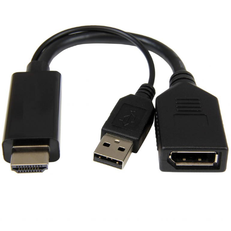 I / O Adapter Hdmi To Dp / Black A-Hdmim-Dpf-01 Gembird
